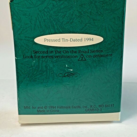 Hallmark KeepSake Miniature Ornament Series On the Road #2 Pressed Tin 1994 - Picture 4 of 10